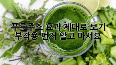 푸룬주스 효과 제대로 보기: 부작용 먼저 알고 마셔요!